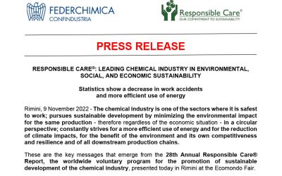 RESPONSIBLE CARE®: LEADING CHEMICAL INDUSTRY IN ENVIRONMENTAL, SOCIAL, AND ECONOMIC SUSTAINABILITY