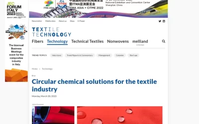 textiletechnology.net – Circular chemical solutions for the textile industry
