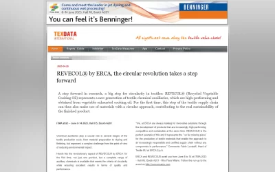 texdata.com – REVECOL® by ERCA, the circular revolution takes a step forward