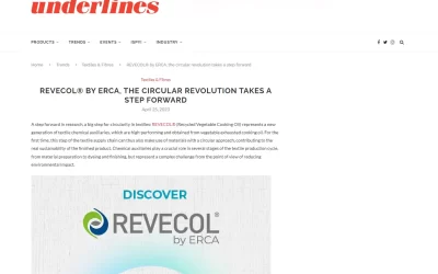 underlinesmagazine.com – REVECOL® BY ERCA, THE CIRCULAR REVOLUTION TAKES A STEP FORWARD