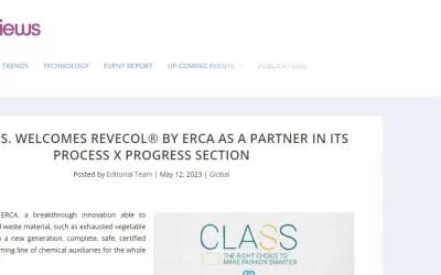 knittingviews.com – C.L.A.S.S. WELCOMES REVECOL® BY ERCA AS A PARTNER IN ITS PROCESS X PROGRESS SECTION