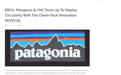 snowindustrynews.com – ERCA, Patagonia & YKK Team Up To Deploy Circularity With The Chem-Tech Innovation REVECOL