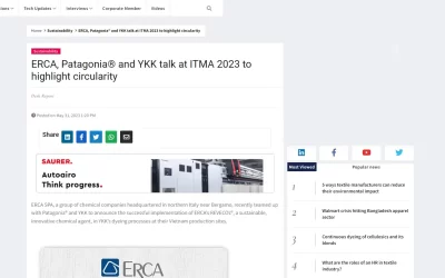 textiletoday.com – ERCA, Patagonia® and YKK talk at ITMA 2023 to highlight circularity