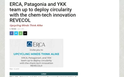 textilesouthasia.com – ERCA, Patagonia and YKK team up to deploy circularity with the chem-tech innovation REVECOL