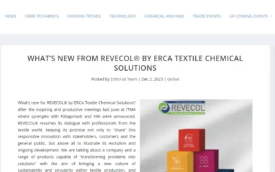 apparelviews.com – What’s new from REVECOL® by ERCA Textile Chemical Solutions
