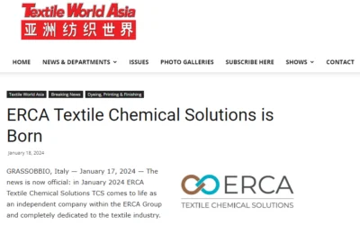 textileworldasia.com – ERCA Textile Chemical Solutions is Born