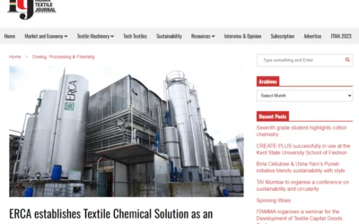 indiantextilejournal.com – ERCA establishes Textile Chemical Solution as an independent company