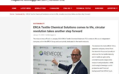 indiantextilemagazine.in – ERCA Textile Chemical Solutions comes to life, circular revolution takes another step forward