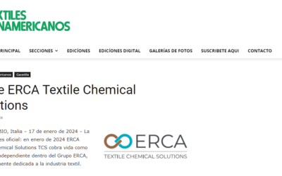 textilespanamericanos.com – Nasce ERCA Textile Chemical Solutions
