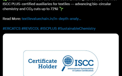 textilevaluechain X – ERCA earns ISCC PLUS, Strengthening REVECOL’s Sustainability