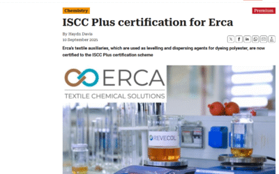 ecotextile.com – ISCC Plus certification for Erca